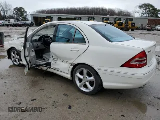 2006 Mercedes-Benz C 230 Sport with VIN WDBRF52H76F820795, listed as a Copart auction lot 45283985 with 225,732 mi miles and Salvage Title. Bid and sale history available at carsss.com. Image 2.