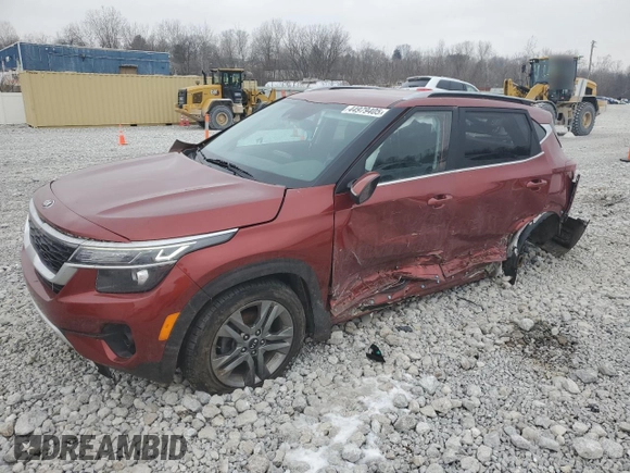 2021 Kia Seltos S with VIN KNDEU2AA4M7212605, listed as a Copart auction lot 44979405 with 62,093 mi miles and Salvage Title. Bid and sale history available at DreamBid. Image 1.