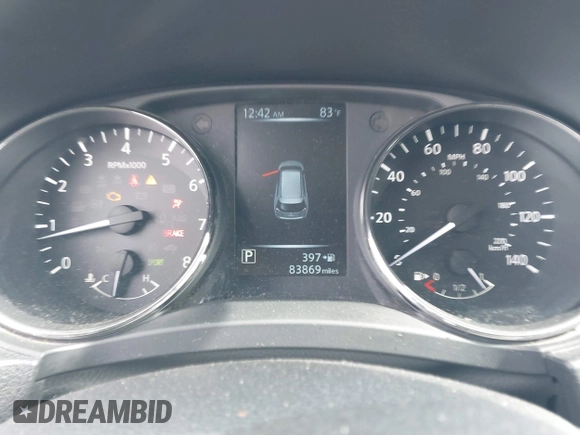 2017 Nissan Rogue SV with VIN KNMAT2MT5HP506101, listed as a IAAI auction lot 41677842 with 83,869 mi miles. Bid and sale history available at carsss.com. Image 7.