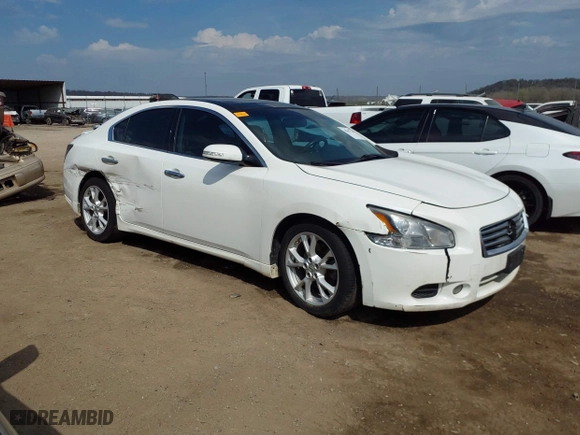 2012 Nissan Maxima 3.5 SV with VIN 1N4AA5AP8CC848145, listed as a IAAI auction lot 41887748 with 181,256 mi miles. Bid and sale history available at carsss.com. Image 1.