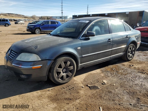 2003 Volkswagen Passat GLX with VIN WVWTH63B13P056529, listed as a Copart auction lot 80905134 with 191,183 mi miles and Salvage Title. Bid and sale history available at carsss.com. Image 1.