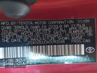 2010 Toyota Prius II with VIN JTDKN3DU0A0090048, listed as a IAAI auction lot 42136695 with Not Provided miles. Bid and sale history available at carsss.com. Image 9.