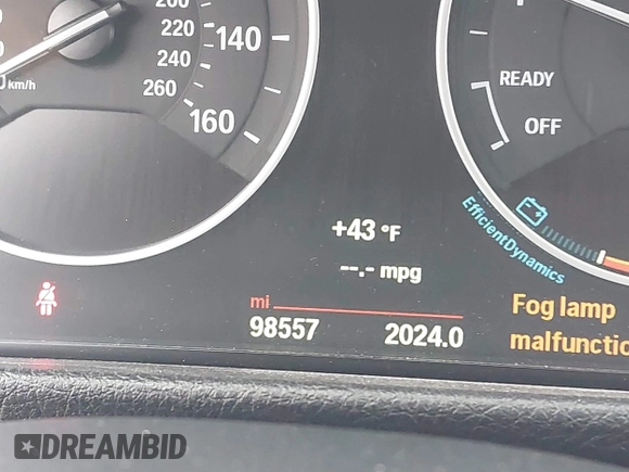 2015 BMW 3 Series 328i xDrive with VIN WBA3B3C54FJ984107, listed as a IAAI auction lot 41565829 with 98,557 mi miles and . Bid and sale history available at DreamBid. Image 7.