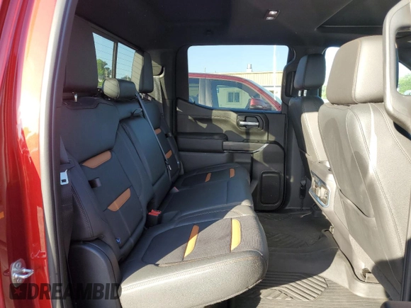 2021 GMC Sierra 1500 AT4 with VIN 3GTU9EET5MG157564, listed as a Copart auction lot 56203084 with 45,282 mi miles and Salvage Title. Bid and sale history available at carsss.com. Image 10.