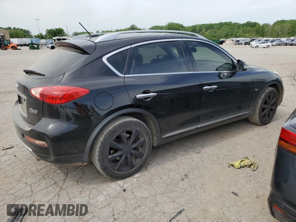 2017 Infiniti QX50 with VIN JN1BJ0RR0HM403944, listed as a Copart auction lot 52775794 with 105,916 mi miles and Salvage Title. Bid and sale history available at carsss.com. Image 3.