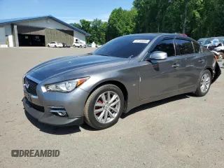 2015 Infiniti Q50 Premium z VIN JN1BV7ARXFM391291, wystawiony jako Copart lot #61765885 z przebiegiem 129 617 mil mil oraz Szkoda całkowita • Salvage title. Historia ofert i sprzedaży dostępna na DreamBid. Obrazek 1.