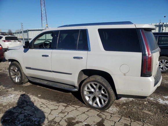 2017 Cadillac Escalade Luxury with VIN 1GYS4BKJ0HR115410, listed as a Copart auction lot 41447575 with 138,897 mi miles and Salvage Title. Bid and sale history available at carsss.com. Image 2.