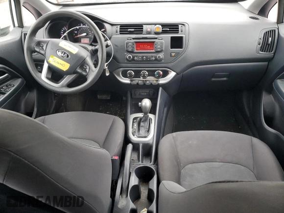 2014 Kia Rio LX with VIN KNADM5A37E6354286, listed as a Copart auction lot 79502914 with 113,826 mi miles and Salvage Title. Bid and sale history available at carsss.com. Image 8.