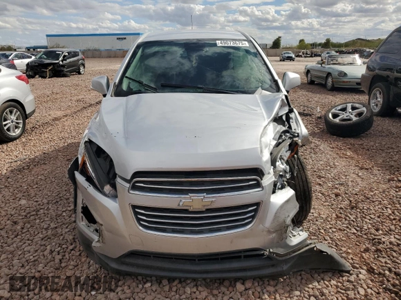 2016 Chevrolet Trax LS with VIN KL7CJKSB8GB756773, listed as a Copart auction lot 49073675 with 60,016 mi miles and Salvage Title. Bid and sale history available at carsss.com. Image 5.
