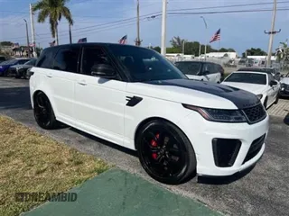 2022 Land Rover Range Rover Sport SVR z VIN SALWZ2RE6NA244093, wystawiony jako Copart lot #59608885 z przebiegiem 9 485 mil mil oraz Szkoda całkowita • Salvage title. Historia ofert i sprzedaży dostępna na DreamBid. Obrazek 1.
