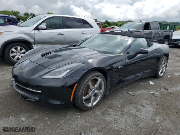 2014 Chevrolet Corvette 3LT with VIN 1G1YF3D70E5114299, listed as a Copart auction lot 54073514 with 80,919 mi miles and Salvage Title. Bid and sale history available at carsss.com. Image 1.