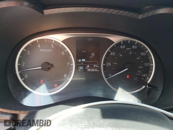 2021 Nissan Versa S with VIN 3N1CN8DV2ML867463, listed as a Copart auction lot 52052425 with 36,366 mi miles and Clean title. Bid and sale history available at DreamBid. Image 9.