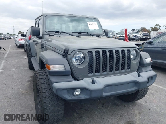 2020 Jeep Gladiator Sport S z VIN 1C6HJTAG4LL153441, wystawiony jako IAAI lot #42052329 z przebiegiem 34 660 mil mil oraz . Historia ofert i sprzedaży dostępna na DreamBid. Obrazek 1.