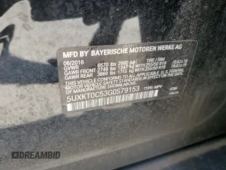 2016 BMW X5 xDrive40e z VIN 5UXKT0C53G0S79153, wystawiony jako Copart lot #52715765 z przebiegiem 132 269 mil mil oraz Czysty tytuł • Clean title. Historia ofert i sprzedaży dostępna na DreamBid. Obrazek 13.