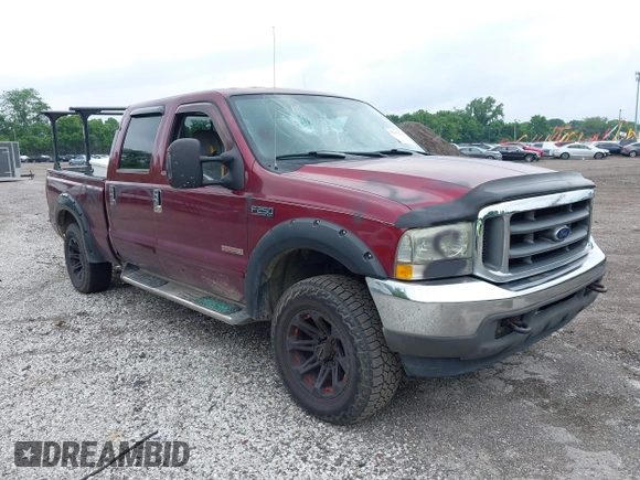2004 Ford F-250 XL with VIN 1FTNW21P44EB88445, listed as a IAAI auction lot 42456615 with 214,185 mi miles and . Bid and sale history available at DreamBid. Image 6.