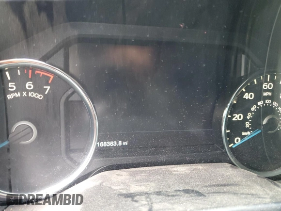 2015 Ford F-150 XLT with VIN 1FTEW1EG6FFC85437, listed as a Copart auction lot 55985855 with 168,363 mi miles and Salvage title. Bid and sale history available at DreamBid. Image 9.