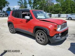 2016 Jeep Renegade Limited with VIN ZACCJADT9GPC84446, listed as a Copart auction lot 52885155 with 145,735 mi miles and Salvage Title. Bid and sale history available at DreamBid. Image 4.