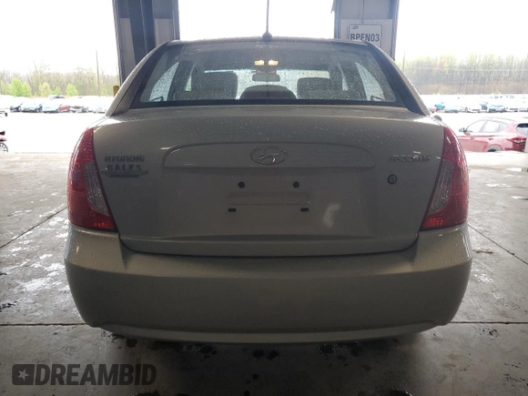 2010 Hyundai Accent GLS with VIN KMHCN4AC4AU483643, listed as a Copart auction lot 51972445 with 134,288 mi miles and Salvage Title. Bid and sale history available at carsss.com. Image 6.