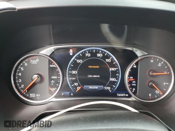 2020 Chevrolet Blazer RS with VIN 3GNKBKRS7LS561822, listed as a Copart auction lot 58831935 with 76,069 mi miles and Salvage title. Bid and sale history available at DreamBid. Image 9.