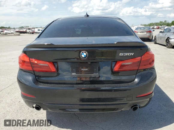 2020 BMW 5 Series 530i z VIN WBAJR3C03LWW80613, wystawiony jako Copart lot #55507195 z przebiegiem 14 312 mil mil oraz Szkoda całkowita • Salvage title. Historia ofert i sprzedaży dostępna na DreamBid. Obrazek 6.