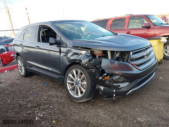 2017 Ford Edge Titanium with VIN 2FMPK4K80HBC42618, listed as a IAAI auction lot 41812597 with 83,945 mi miles. Bid and sale history available at carsss.com. Image 1.