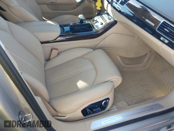 2015 Audi A8 3.0T with VIN WAU3GAFD5FN034341, listed as a IAAI auction lot 40892275 with 87,713 mi miles and . Bid and sale history available at DreamBid. Image 5.