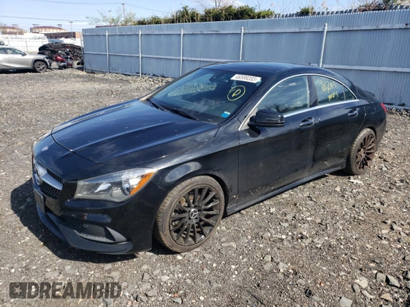 2018 Mercedes-Benz CLA 250 with VIN WDDSJ4GB2JN508954, listed as a Copart auction lot 46599333 with 68,245 mi miles and . Bid and sale history available at DreamBid. Image 1.