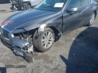 2014 Infiniti Q50 Sport with VIN JN1BV7AR3EM705555, listed as a IAAI auction lot 42221829 with 61,623 mi miles and . Bid and sale history available at DreamBid. Image 6.