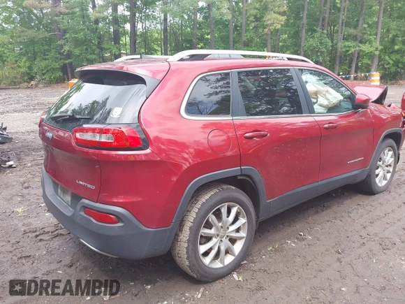 2016 Jeep Cherokee Limited z VIN 1C4PJMDB7GW261423, wystawiony jako IAAI lot #42263018 z przebiegiem 97 605 mil mil oraz . Historia ofert i sprzedaży dostępna na DreamBid. Obrazek 4.