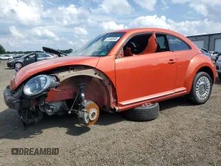 2016 Volkswagen Beetle SEL with VIN 3VWJ17ATXGM615355, listed as a Copart auction lot 61466695 with 37,515 mi miles and Salvage title. Bid and sale history available at DreamBid. Image 1.