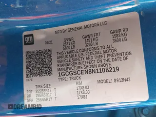 2022 Chevrolet Colorado 2WD LT с VIN 1GCGSCEN8N1108219, выставлен на аукционе IAAI как лот 41867598 с пробегом 74 676 миль миль и . История ставок и продаж доступна на DreamBid. Изображение 9.