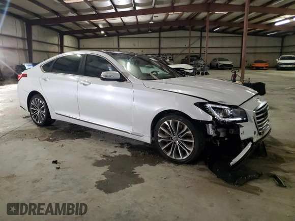 2017 Genesis G80 3.8L with VIN KMHGN4JE2HU203571, listed as a Copart auction lot 72741264 with 83,735 mi miles and Salvage Title. Bid and sale history available at carsss.com. Image 4.