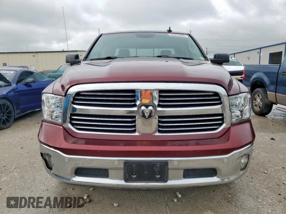 2017 Ram 1500 Big Horn with VIN 3C6RR6LT8HG592414, listed as a Copart auction lot 53970495 with 166,520 mi miles and Clean title. Bid and sale history available at DreamBid. Image 5.