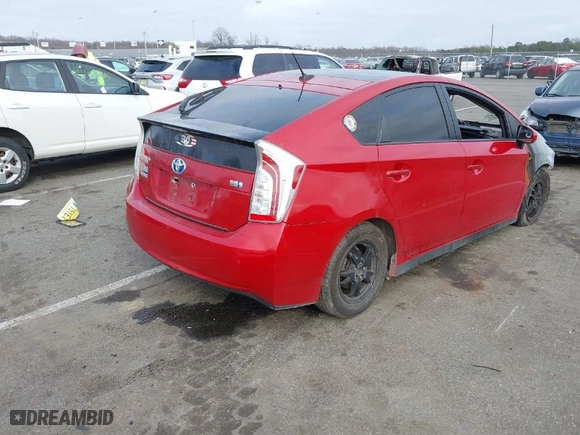 2012 Toyota Prius One with VIN JTDKN3DUXC5397653, listed as a IAAI auction lot 41790292 with 1 mi miles. Bid and sale history available at carsss.com. Image 4.