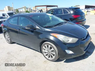 2013 Hyundai Elantra GLS with VIN KMHDH4AE1DU887033, listed as a IAAI auction lot 42305587 with 124,017 mi miles and . Bid and sale history available at DreamBid. Image 1.