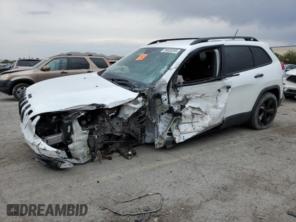 2017 Jeep Cherokee Altitude with VIN 1C4PJLAB2HW573567, listed as a Copart auction lot 59630205 with 105,975 mi miles and Salvage title. Bid and sale history available at DreamBid. Image 1.