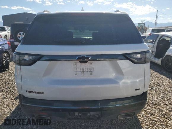 2020 Chevrolet Traverse Premier with VIN 1GNEVKKW0LJ279251, listed as a Copart auction lot 67841124 with 71,782 mi miles and Salvage Title. Bid and sale history available at carsss.com. Image 6.