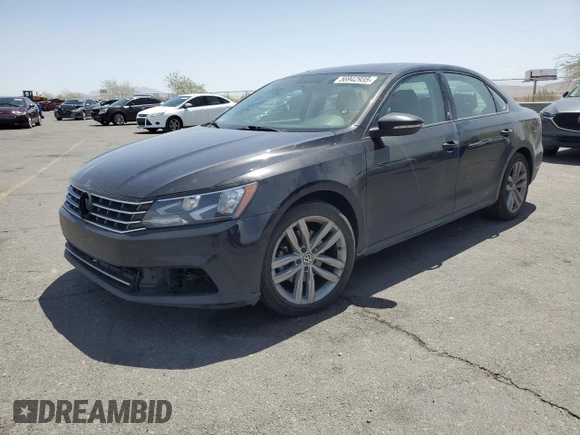 2019 Volkswagen Passat Wolfsburg Edition z VIN 1VWLA7A30KC013728, wystawiony jako Copart lot #56942935 z przebiegiem 117 878 mil mil oraz Szkoda całkowita • Salvage title. Historia ofert i sprzedaży dostępna na DreamBid. Obrazek 1.