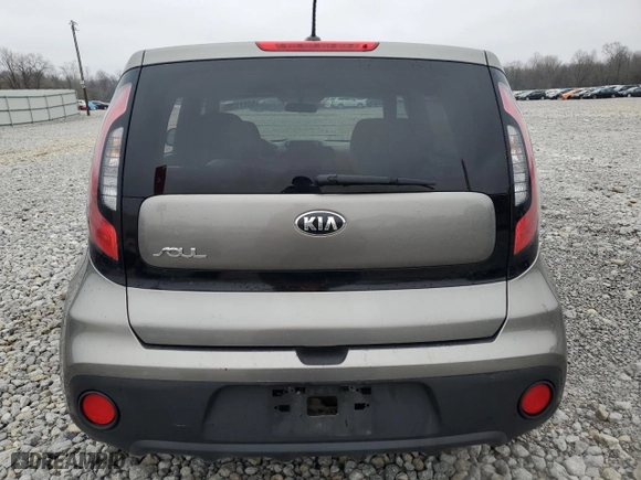 2017 Kia Soul with VIN KNDJN2A2XH7458133, listed as a Copart auction lot 52111205 with 169,664 mi miles and Salvage Title. Bid and sale history available at carsss.com. Image 6.