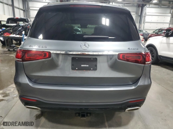 2021 Mercedes-Benz GLS with VIN 4JGFF8GE6MA434802, listed as a Copart auction lot 76000184 with 0 mi miles and Salvage Title. Bid and sale history available at carsss.com. Image 6.