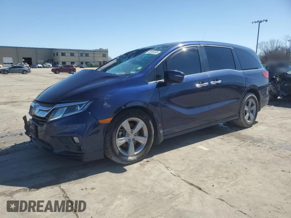 2019 Honda Odyssey EX-L with VIN 5FNRL6H71KB136550, listed as a Copart auction lot 48069595 with Not Provided miles and Salvage Title. Bid and sale history available at DreamBid. Image 1.