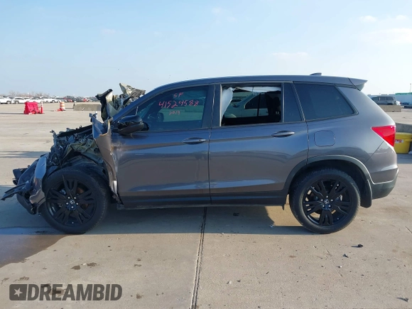 2019 Honda Passport Sport with VIN 5FNYF7H23KB000613, listed as a IAAI auction lot 41524588 with Not Provided miles and . Bid and sale history available at carsss.com. Image 15.