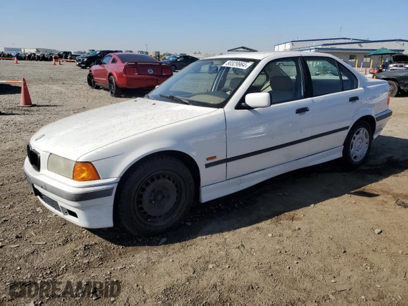1997 BMW 3 Series 318iA with VIN WBACC0325VEK24857, listed as a Copart auction lot 80329964 with 176,757 mi miles and Clean Title. Bid and sale history available at carsss.com. Image 1.