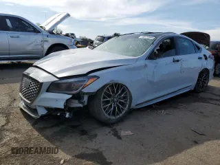 2020 Genesis G80 Sport with VIN KMTFN4JB8LU329692, listed as a Copart auction lot 45175985 with 32,410 mi miles and Salvage title. Bid and sale history available at DreamBid. Image 1.