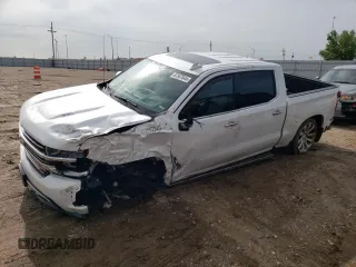 2020 Chevrolet Silverado 1500 High Country with VIN 1GCUYHEL3LZ116451, listed as a Copart auction lot 67557044 with 78,490 mi miles and Salvage Title. Bid and sale history available at carsss.com. Image 1.