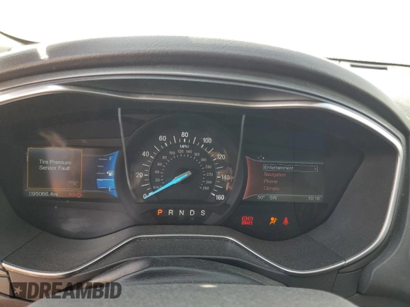 2016 Ford Fusion Titanium with VIN 3FA6P0K99GR110286, listed as a Copart auction lot 45089985 with 95,066 mi miles and Salvage Title. Bid and sale history available at DreamBid. Image 9.