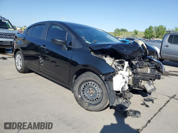 2023 Nissan Versa S with VIN 3N1CN8DV6PL818075, listed as a Copart auction lot 60322735 with 40,067 mi miles and Salvage title. Bid and sale history available at DreamBid. Image 4.