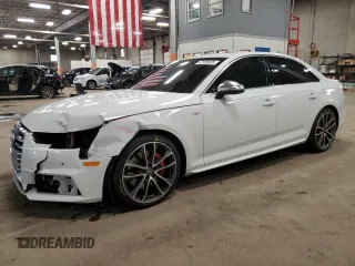 2018 Audi S4 Prestige z VIN WAUC4AF43JA002626, wystawiony jako Copart lot #47585835 z przebiegiem 93 514 mil mil oraz Szkody całkowita. Historia ofert i sprzedaży dostępna na DreamBid. Obrazek 1.