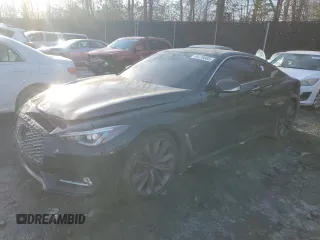2020 Infiniti Q60 Red Sport 400 with VIN JN1FV7EL6LM460285, listed as a Copart auction lot 88226065 with 44,856 mi miles and Salvage title. Bid and sale history available at DreamBid. Image 1.