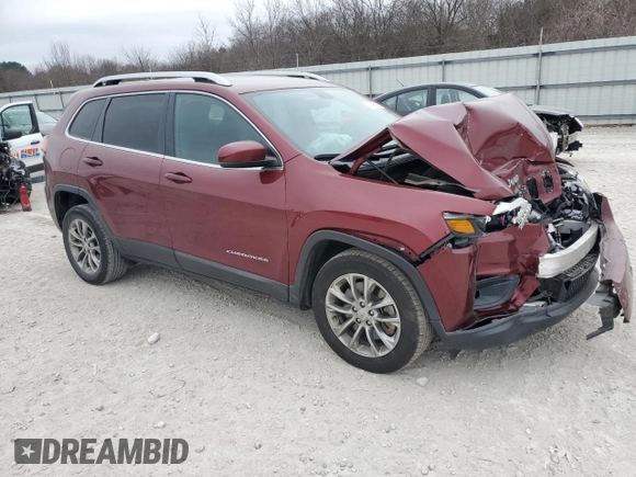 2020 Jeep Cherokee Latitude Plus with VIN 1C4PJLLB6LD586095, listed as a Copart auction lot 43996165 with 106,381 mi miles and Salvage Title. Bid and sale history available at carsss.com. Image 4.